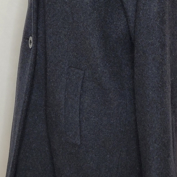 Kristen Blake Women's Wool Cashmere Blend Single Breasted Gray Top Coat - Size S - Picture 7 of 13